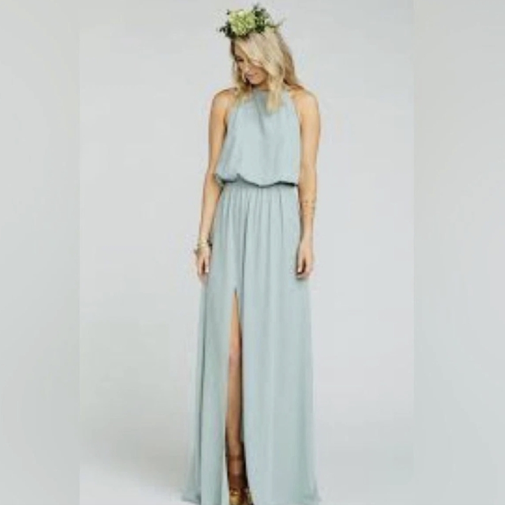 Show Me Your Mumu Heather Halter Maxi Dress Size Medium
